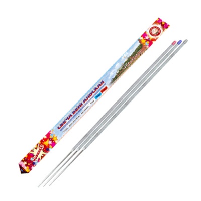 Триколор 650 мм. Бенгальские огни цветные купить в Дудинке | dudinka.salutsklad.ru