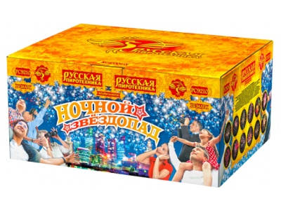 Ночной звездопад Комбинированный Фейерверк купить в Дудинке | dudinka.salutsklad.ru