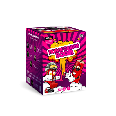 Новогодний BOOM Фейерверк купить в Дудинке | dudinka.salutsklad.ru